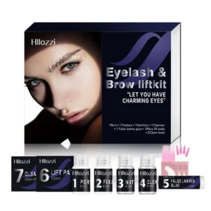 Hllozzi 2-in-1 Eyelash Lift and Brow Lamination Kit Professional Keratin Lash Perm Set