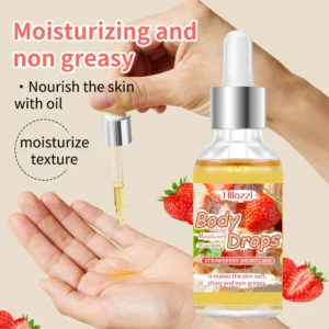 Hllozzi Body Glaze and Hydrating Body Moisture Drops Oil Set for Smooth Skin
