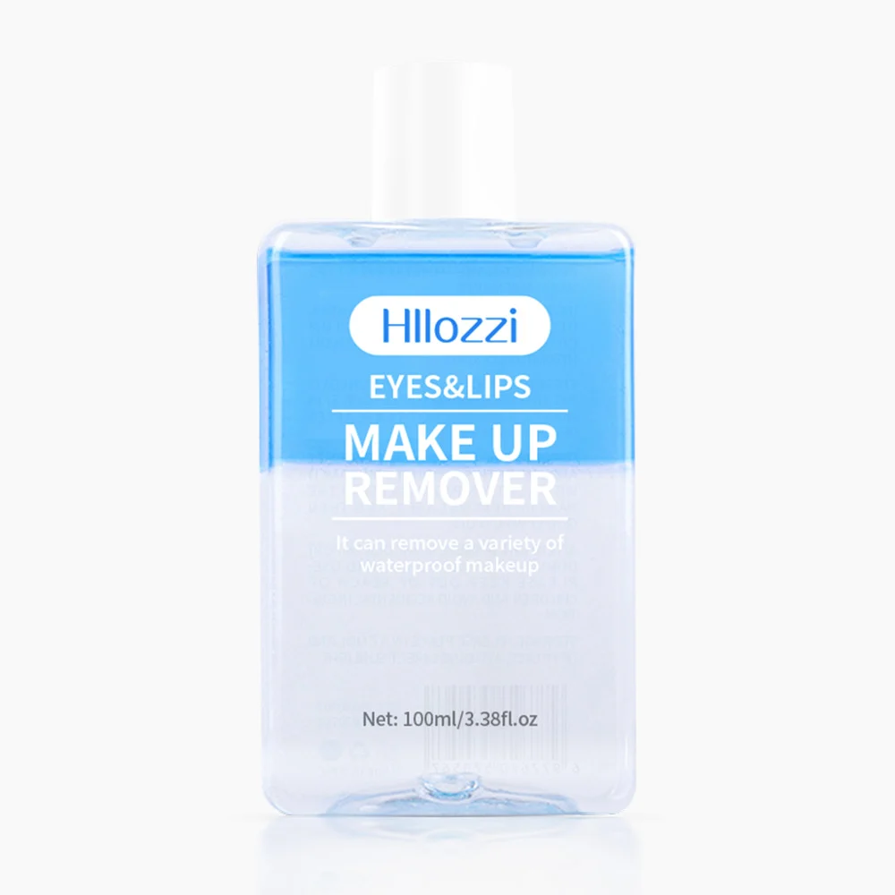 Hllozzi Bi-Phase Eye and Lip Makeup Remover Gentle Waterproof Cleanser 100ml