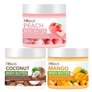 Hllozzi Deep Moisturizing Body Butter Mango Peach Coconut Fragrance 200ml