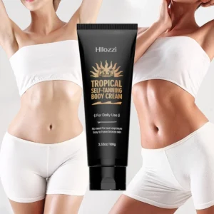 Hllozzi Tropical Self-Tanning Body Cream for Sunless Bronze Glow 100g